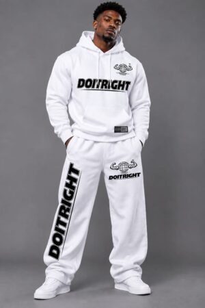 White DOITRIGHT Workout Wear Full Set