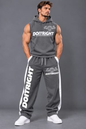 DOITRIGHT GREY HOODIE Cut Full Set