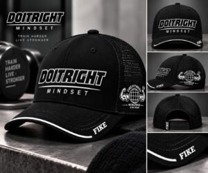 DOITRIGHT BLACK + WHITE COLOR CAP
