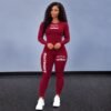 DOITRIGHT RED +WHITE COMPRESSION WORKOUT WEAR