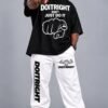 DOITRIGHT BLACK AND WHITE OVER SIZE SET