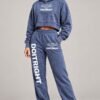DOITRIGHT Cropped Pale Blue Workout Wear
