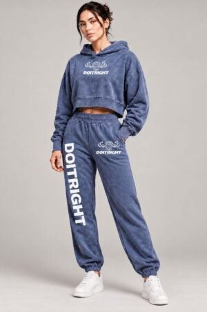 DOITRIGHT Cropped Pale Blue Workout Wear
